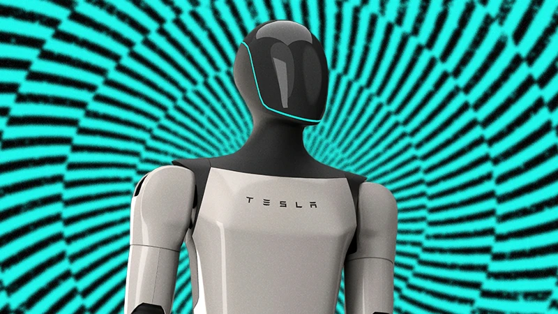 Tesla Optimus robot brain control by Neuralink