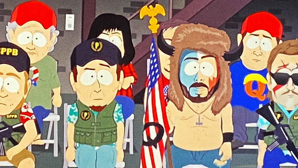 Qanon shaman South Park