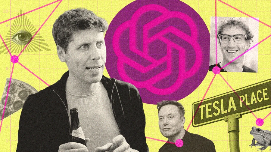 OpenAI billionaire conspiracy theory Altman, Musk, Zuckerberg