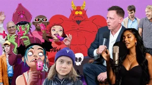 Lucifer, Peter Thiel and his Antichrist lecture fans, AI artist Monet, Greta Thurnberg and Gorillaz