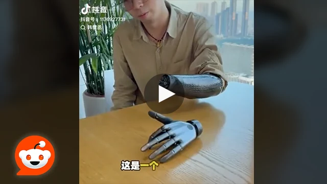 Reddit bionic hand from China