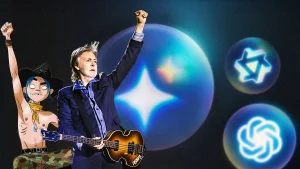 Gorillaz 2d Damon Albarn Paul McCartney AI bubble
