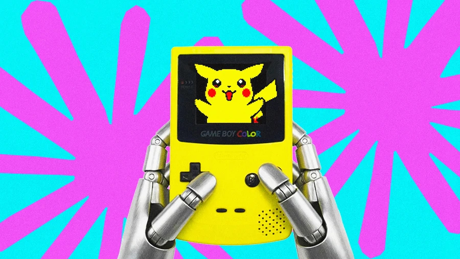 Claude AI robot plays Pokemon video game