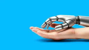 human and robot hands