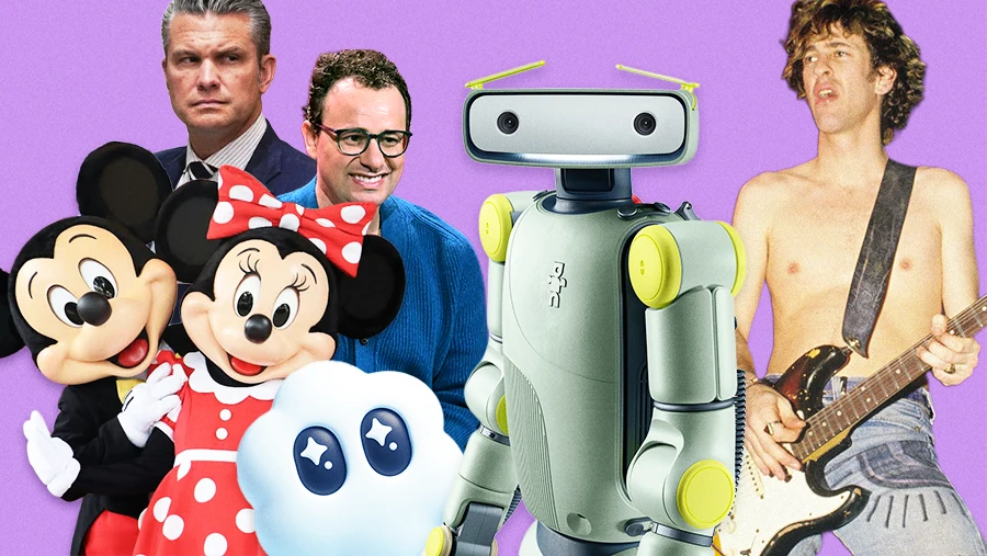 editorial collage Disney Sora Amazon Sprout robot Anthropic AI