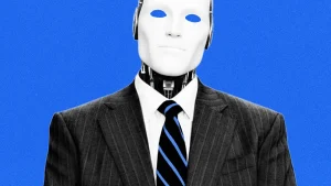 AI robot in corporate suit