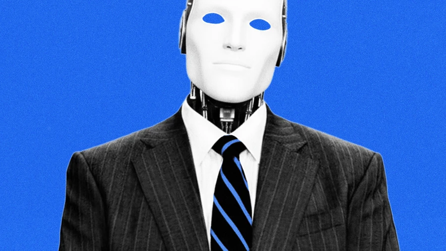 AI robot in corporate suit