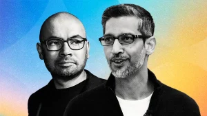 Google CEO Sundar Prichai and DeepMind CEO Demis Hassabis