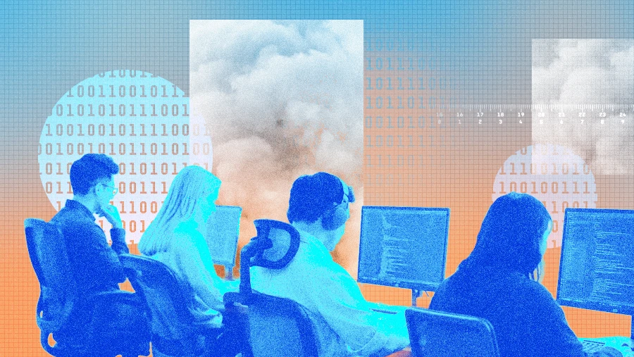 editorial collage developers coding