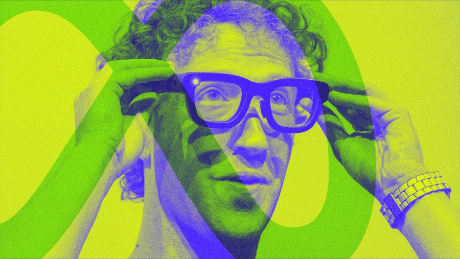 Mark Zuckerberg wearing Meta AI glasses