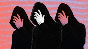 dither photo illustration AI agent hackers