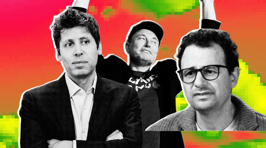 Sam Altman, Elon Musk and Dario Amodei