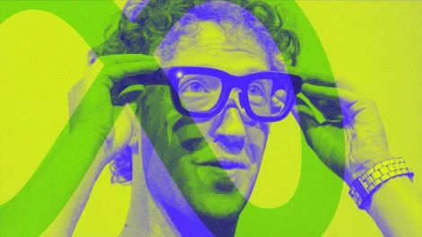 Mark Zuckerberg wearing Meta AI glasses